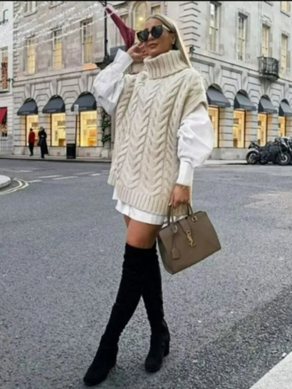 CHUNKY Oversized PULLOVER Cable KNIT SWEATER By ZARA